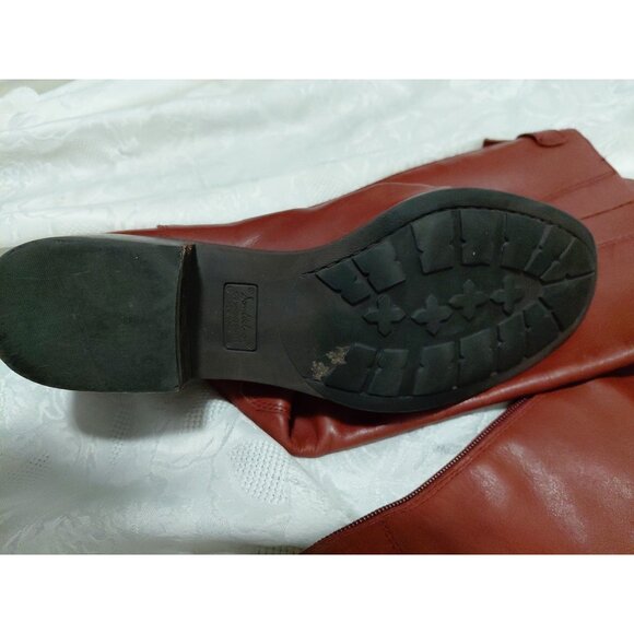 Sam Edelman Penny Whiskey Brown Leather Riding Boots Zip 10 M - Picture 15 of 16